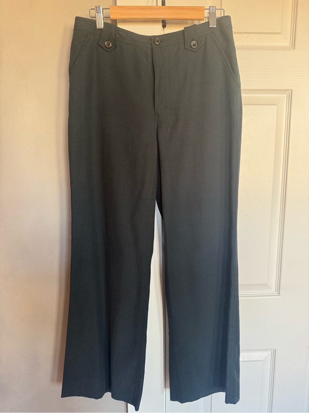 Rachel Zoe Black Knit Wide-Leg Pants